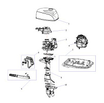 Узлы в сборе 2-Х ТАКТНОГО ПЛМ PARSUN T5BM