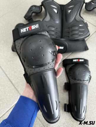 Набор защиты детский (мотожилет,наколенники,налокотники) HETOSHI Y10 цв.Черный р. Универсальный
